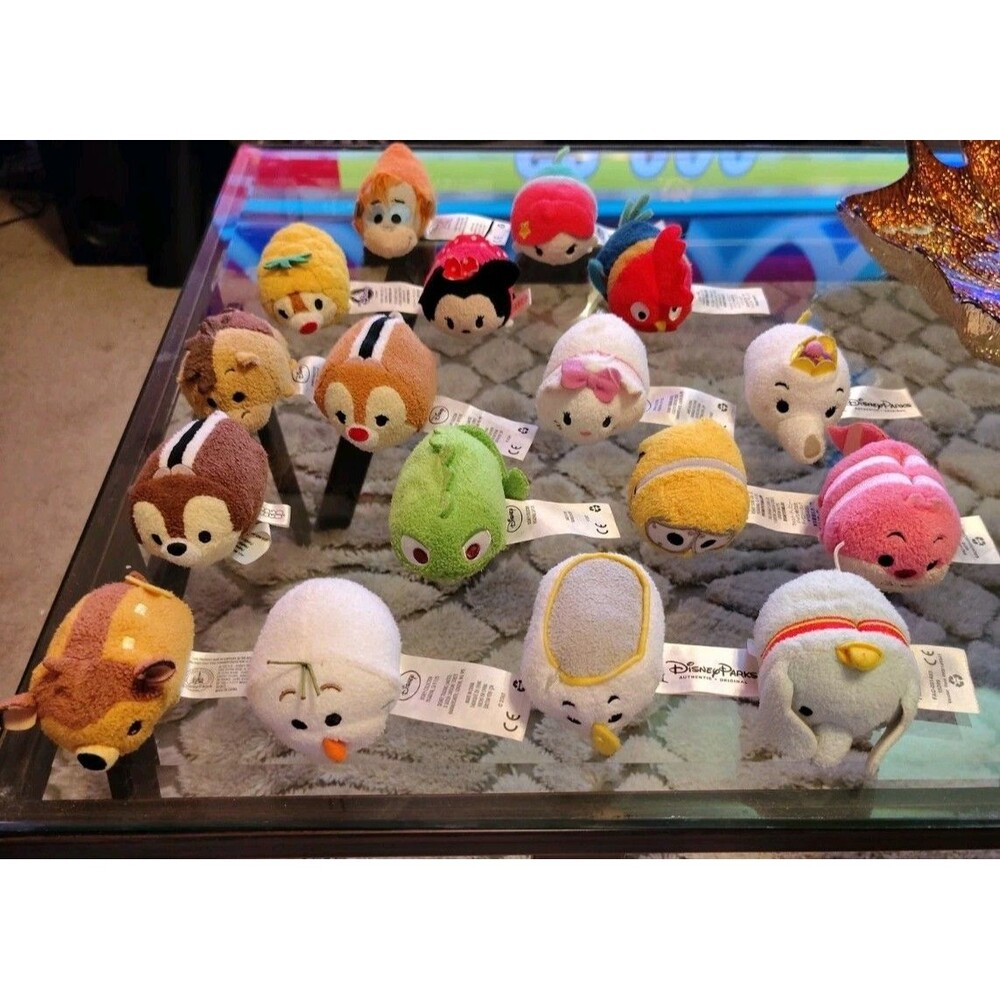 Disney Mini Tsum Tsum Assorted Collection Plush Lot of 17 Kids Toy